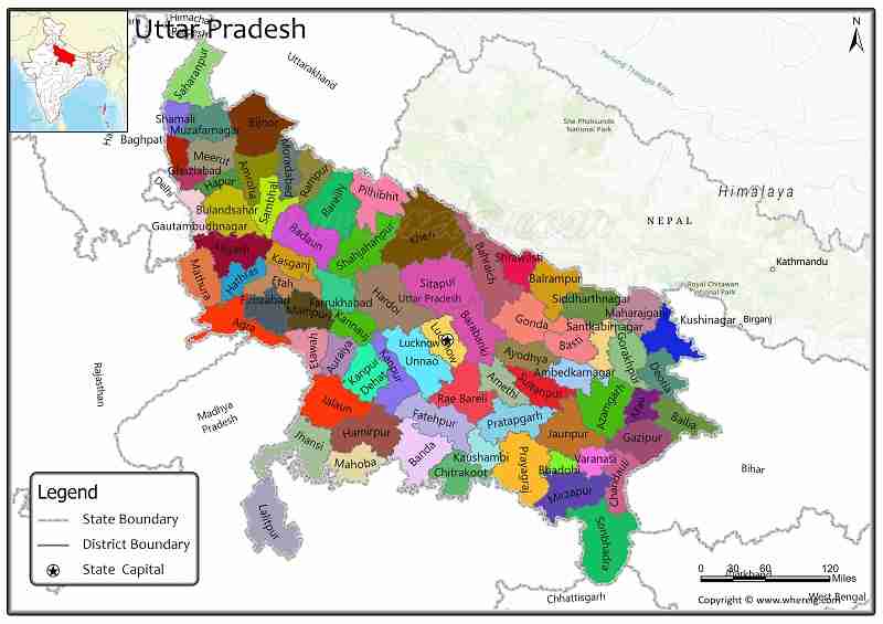 Uttar Pradesh Map